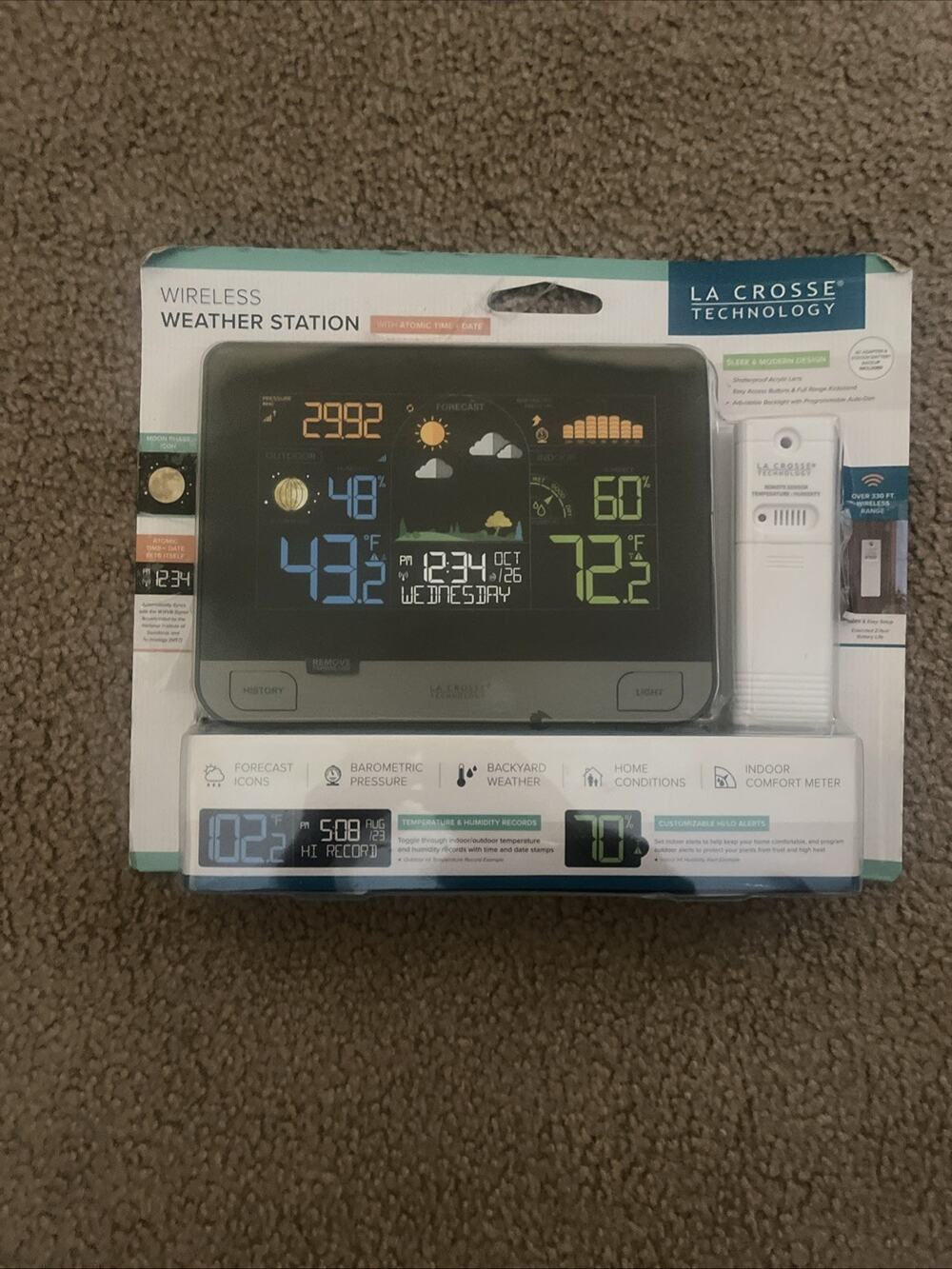S74177 La Crosse Technology Wireless Weather Station TX141TH-BV4 - Open Box